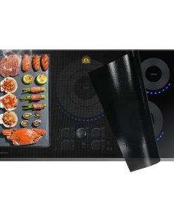Large Induction Cooktop Protector Mat, Translucent Magnetic Electric Stove Burner Covers, Antiscratch Glass Top Stove Cover